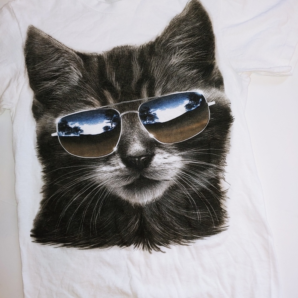 Cool Cat with Sunglasses T-shirt S